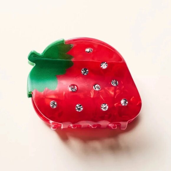 Strawberry Claw Hair Clip - kate spade new york x Target Red - Picture 2 of 4